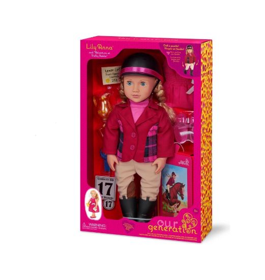 صورة اور جينيريشن دمية ركوب خيل 46 سم 3 سنوات فما فوق - ليلي آنا